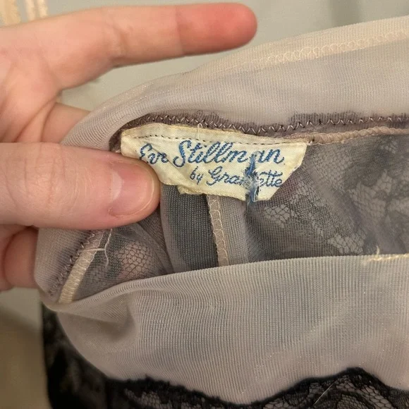 Vintage Lace Tulle Midi Dress Intimates Gown XS/S - Picture 6 of 6